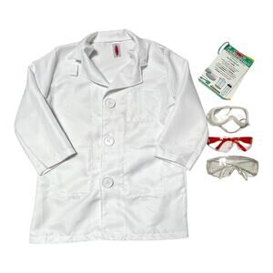 Melissa & Doug Dress Up Scientist Lab Coat Costume Set Size 5-8